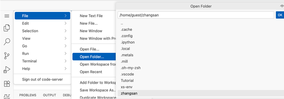 codeserver_openfolder.png